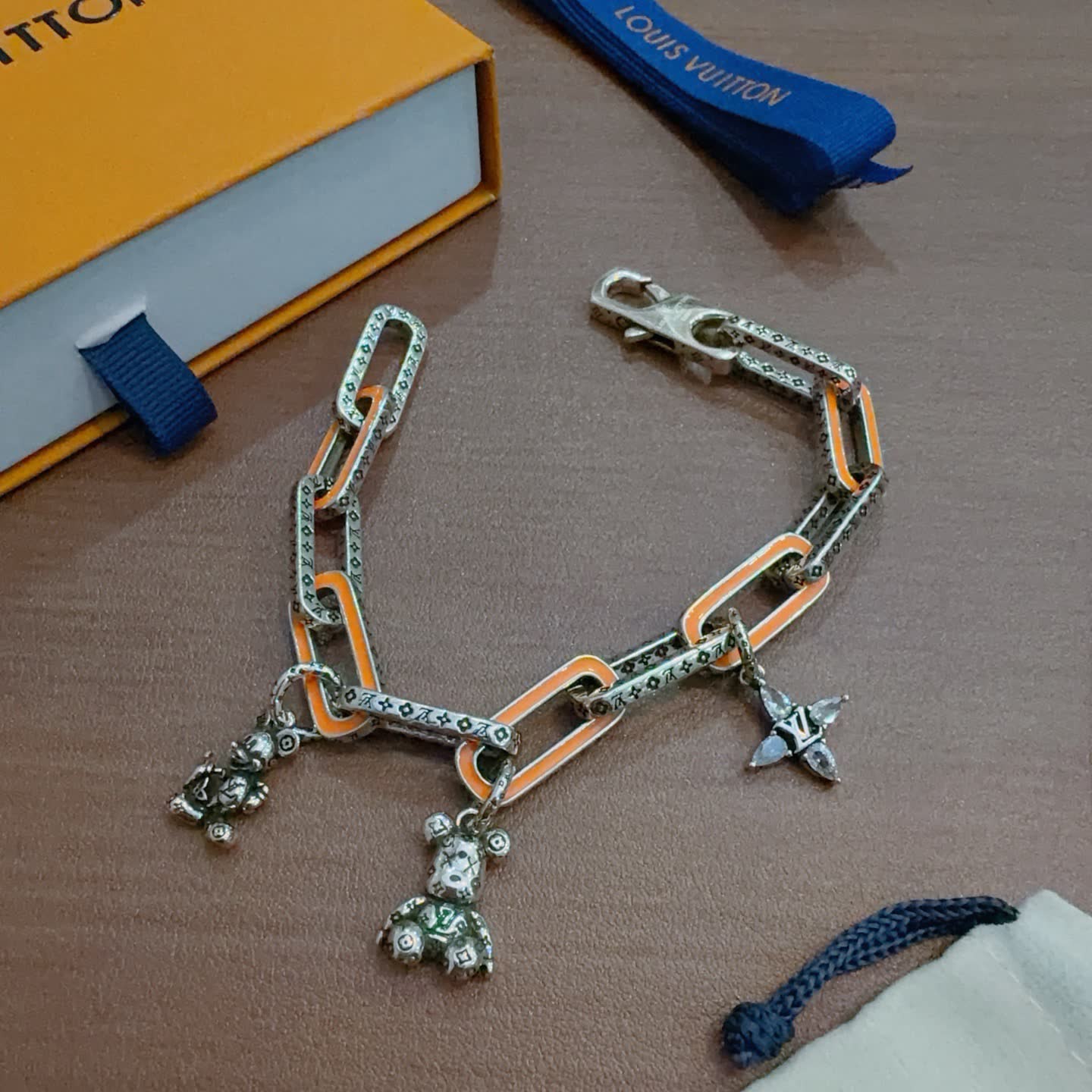 Louis Vuitton Silver Charm Bracelet